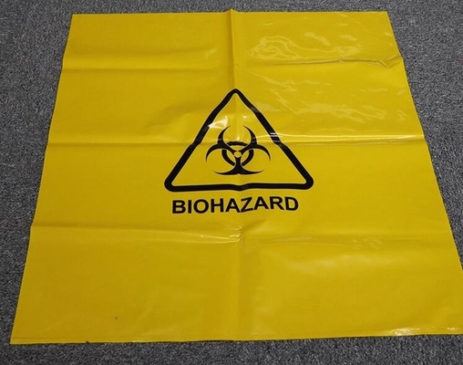 De besmettelijke Zak van Noodsituatie Autoclavable Biohazard op het Etiket van de Broodjeswaarschuwing/Sterilisatie de Behoeften van de Indicatorgezondheid