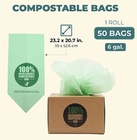 100% milieuvriendelijke Composteerbare Maïszetmeelvuilniszakken, GEWAARBORGD LAAGSTE PRIJS! Milieuvriendelijke Plastic Zak, 100%