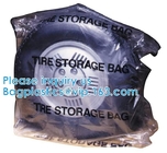 De beschikbare Douanepe Ldpe Duidelijke Plastic Zak van Tote Storage Cover Tyre Packaging van de Autoreserveband met Embleem