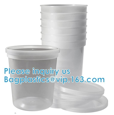 Van het de Delicatessenwinkelvoedsel van de opslagdoos de Opslagcontainers met Deksels 32 Ons, Kwart gallonpak van 24 - Plastic Microwaveable-Container