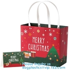 Van de de Handvattenvakantie van Tote Bags Paper Bags With van de Kerstmis Grote Gift van de de Zakkenzoetigheid van Kraftpapier van de Giftzakken van de de Sjaalhandschoen de Giftzakken met Gre