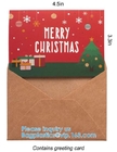 Van de de Handvattenvakantie van Tote Bags Paper Bags With van de Kerstmis Grote Gift van de de Zakkenzoetigheid van Kraftpapier van de Giftzakken van de de Sjaalhandschoen de Giftzakken met Gre