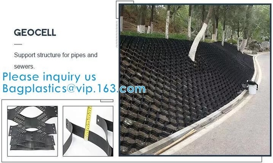 Plastic Hdpe Cellulaire Geweven de Betonmolens Geweven Geperforeerde Oprijlaan van Typar van de Grintstabilisator Gerecycleerde Plastic Geocell