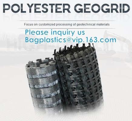 Vezel Geogrid voor de Glasvezel Tweeassige Geogrid van de Wegenbouwbouw met Niet-geweven Geotextile Grondstabilisatie