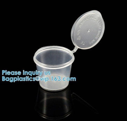 Beschikbare Sauskoppen met van de Opslagcontainers van het Dekselvoedsel van het de Dozenpakket Koppen van Box&Lid de Draagbare Beschikbare Draagbare Plastic