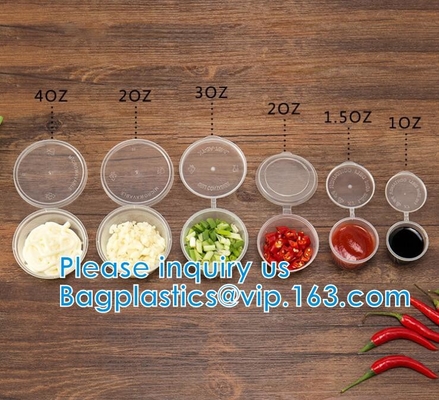 Beschikbare Sauskoppen met van de Opslagcontainers van het Dekselvoedsel van het de Dozenpakket Koppen van Box&Lid de Draagbare Beschikbare Draagbare Plastic