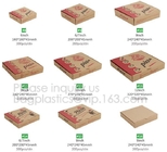 De Verpakkingsdocument van de douanepizza Vakje Golf met Verschillende Grootte, Kringloopdocument Eenvoudig de Lunchvakje van het Pizzapakket