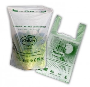 Zak van het maïszetmeel de Biologisch afbreekbare Composteerbare, composteerbare in het groot polykledingstuk, Biologisch afbreekbare composteerbare bioplastic rolle