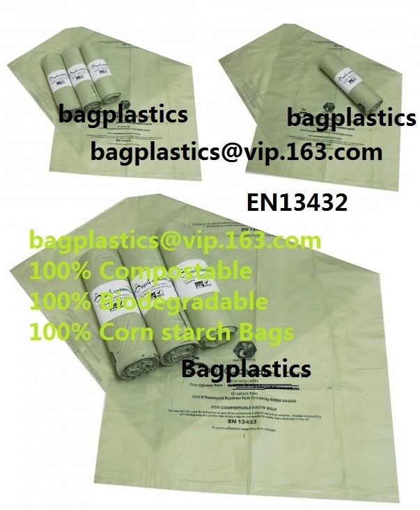 biologisch afbreekbare aangepaste rekupereerbare plastic HDPE/LDPE-t-shirtzak, supermarkt het winkelen polytheenzak