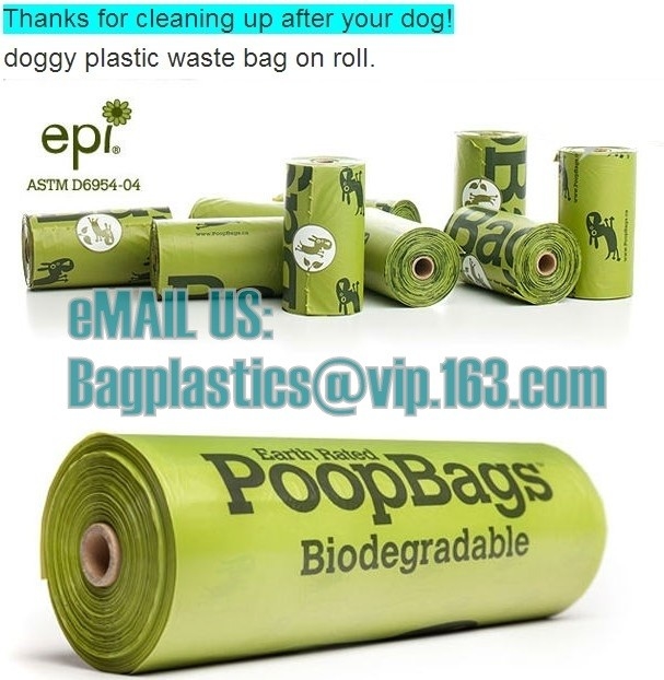 100% composteerbare Vestdrager Plastic Biologisch afbreekbare het Winkelen Zak met EN13432, de Zakken van het Hondafval op broodje, Automaatzakken