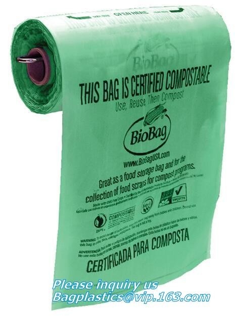 Composteerbare Biobag-Maïszetmeelzakken, Recycling, de Keukenzak de Bakvoering 25 van het Voedselafval van het 3 Galloncompost Tellingen, Keukentheebus
