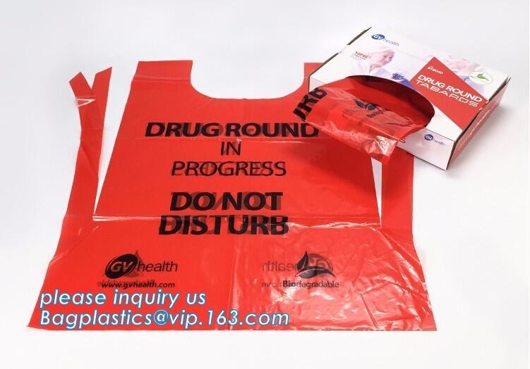 Medische beschikbare schorten voor arts, LDPE met een laag bedekte biohazard schort, Chirurgische Schort, Logo Printed Disposable medische Plasti