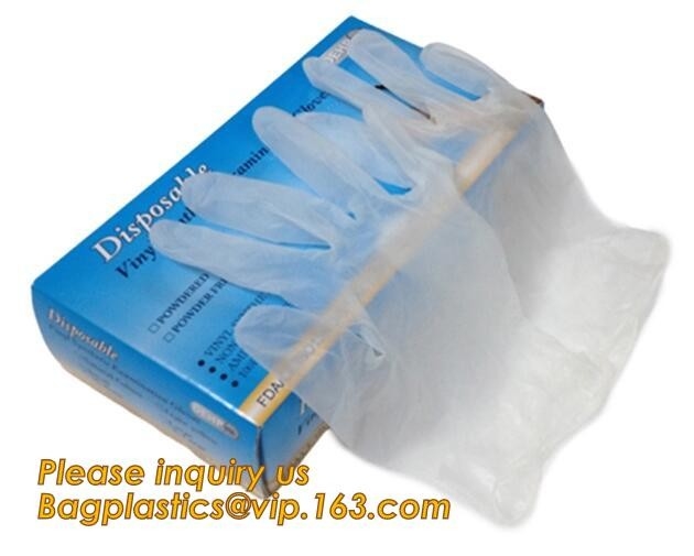 de beschikbare handschoenen van onderzoeks vinylpvc, de beschikbare handschoenen plastic witte handschoenen van niet-Poederpvc, vinyl/pvc gloves BAGEASE