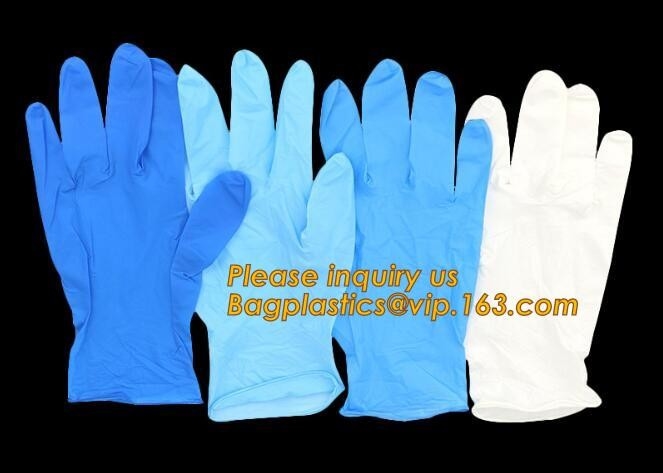 De beschikbare fabrikanten van het nitrilhandschoenen van het poeder vrije zwarte onderzoek, Gekleurd Nitril Gloves Beschikbare Medische Blauwe Pow