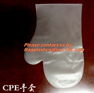 In het groot beschikbare duidelijke pe van de handschoenen transparante plastic handschoen medische handschoen, PE van de de Olie bestand Handschoen van de Voedselrang CPE Dispo