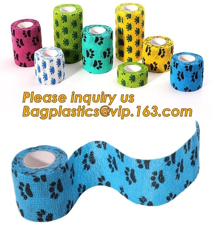 Van katoenen Samenhangend Gemengd de Kleuren Zelfklevend elastisch verband Verbandsporten band, Polyurethaansporten onder de Band B van het omslagschuim