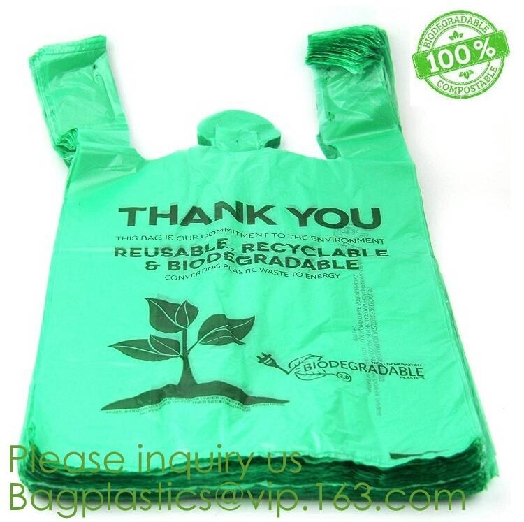 Drukte de keuken Plastic Douane 13 55 de Vuilniszak Biologisch afbreekbare Vuilniszakken ECO FRINEDLY van Gallon Gouden Composteerbare Drawstring