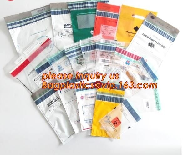 Duidelijke de Veiligheidszak van de bankstamper/Veilige Plastic de Veiligheidszakken van Koeriersbag wholesaler /Clear, de Zakken van de de Zakpolyester van het Bankcontante geld