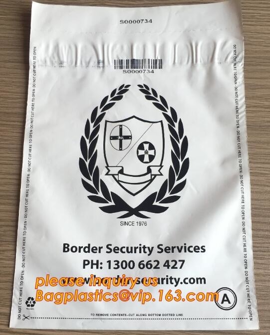 van de de veiligheidszak van het geldsluiten de koeriers plastic zak, plastic zelfklevende bewijsmateriaalzak/veiligheidszak, bui-Duidelijke Zakken, DE