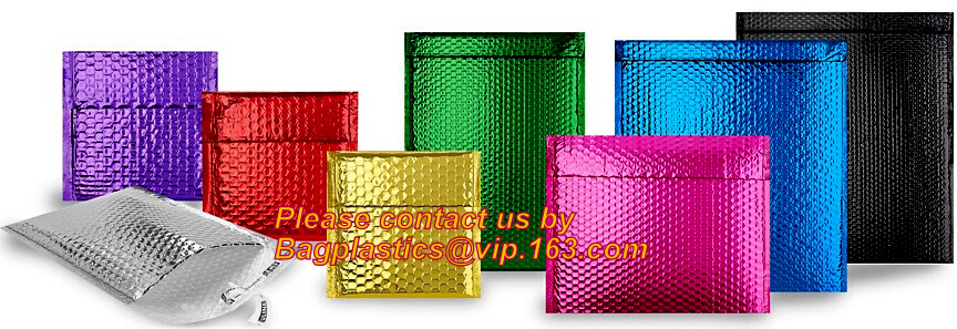 Sluiting van de Bellenmailers Matte Metallic Rose Gold Self-Adhesive van de veiligheids de Holografische Metaalfolie. Metaal Verschepende Zakken