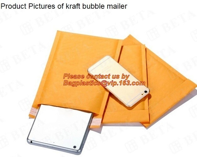 Kraftpapier-Document Zelfverbinding Opgevulde de Enveloppenkoerier Bags, de Bel van Bellenmailers Opgevulde Zak van Enveloppenmailers, bagease, pac