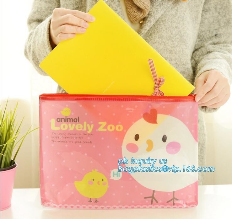 resealable duidelijke vinyl promotie de ritssluitingszak van pvc silder, Pen Bag met Schuifritssluiting, Potloodgeval, kantoorbehoeftenpakket SL