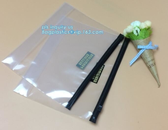 pe de plastic resealable zakken van de schuifritssluiting, de Milieuvriendelijke Vlakke Plastic Zak van de Schuifritssluiting voor Document of Swimwear