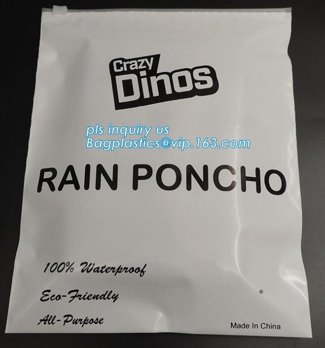 in het groot transparant Logo Packaging Garment Suit Clothes doet PE van de Schuifverpakking Ritssluiting in zakken inpakkend Plastic Zak, schuif zipp