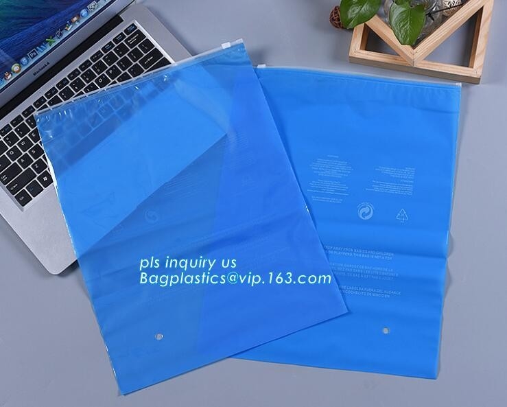 ritssluitings hoogste kleren die pp-LDPE plastic schuifzak met douaneembleem verpakken, de Ritssluiting van de de Zakschuif van de Zomerkit frosted k