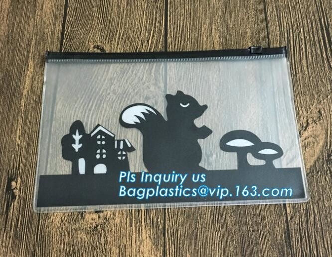 de vinylpvc-zak van de de ritssluitingsschuif van de ritssluitingszak vinyl voor kantoorbehoeften, schoonheidsmiddel, vinyl de ritssluitingszak van de schuifzak voor bikini, diapit
