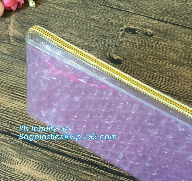 Luchtbelzak met Schuifritssluiting, Roze Bellenzak, de Douane Gedrukte Zak van de Schuifk Bel, Antischok Plastic PE Partner