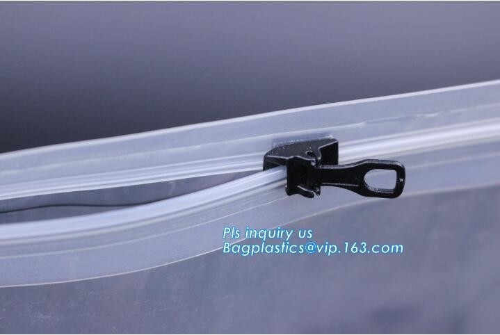 de ritssluitingszak van de metaal verpakkende schuif, Zak van de Zak de Duidelijke Vinylpvc k van pvc van de Schuifritssluiting, polyvinylchloride materiële plas