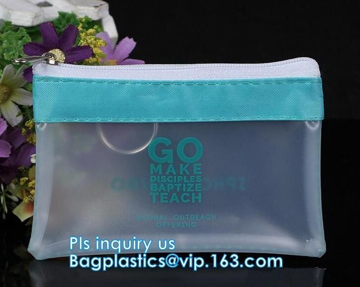 Het bikiniplastiek die de Duidelijke Natte Verpakkende Zak van pvc Swimwear met Ritssluiting verpakken, staat schuifk zak voor ondergoed op bik