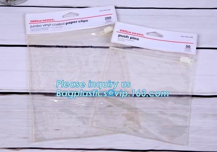 De Kosmetische Zakken van pvc, de Transparante Zakken van pvc en de Verpakkende Zakken van pvc, pvc-PAKKETzakken, pvc-Zak, Verpakkingsmaterialen, pvc-PA