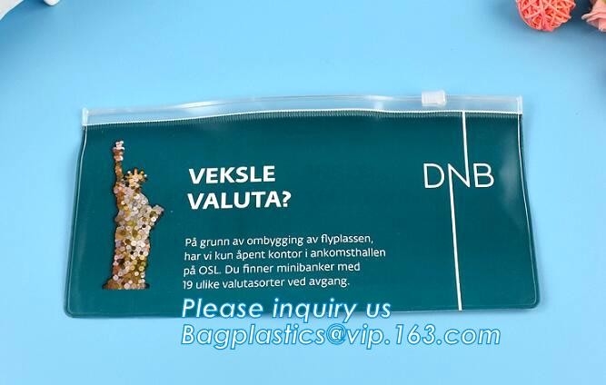 de gepersonaliseerde pvc-zak van de ritssluitingspvc van de doek verpakkende schuif, de Kosmetische Zaktoiletry Zak Tote Bag Gift Packing B van Zakdrawstring