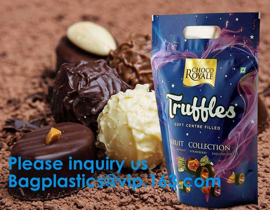 Choco, Chocoladezak, Douane Gedrukte 1/8oz 1/4oz die 1/2oz 1oz 3,5 Gram k CBD Gummies Mylar-Zakzak verpakken