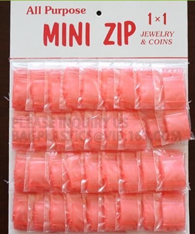 De minizak van de ritssluitingsopslag, plastic ritssluiting doet/mooi in zakken & doet het leuke suikergoed /snack-ritssluitingszakken, Flexibel verpakkend plastiek in zakken