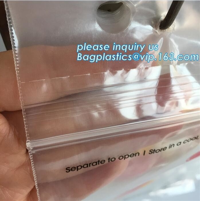De transparante douane drukte resealable Duidelijke Plastic Wicket-PE Zak voor Pakket Plastic verpakking, bagplastics, bagease pac