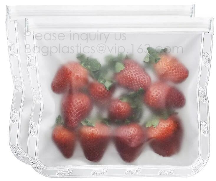 De composteerbare plastic verse groenten die van PLA zak, van de het Silicone Verse Sandwich van het Douaneembleem k de Opnieuw te gebruiken Kokende Zak verpakken
