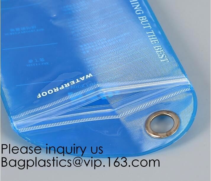 Opnieuw te gebruiken Transparant pvc kleurde Bellenk Zak, Berijpte Biologisch afbreekbare Duidelijke Cellphone het Kledingstukzak van Eva/pe/pvc k