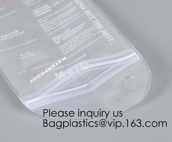 De gepersonaliseerde Transparante Waterdichte Zak van de het Ondergoedk Verpakking van pvc Plastic Natte, de Eenvoudige Vrouwen van de de Make-upzak van Ontwerppvc snelt