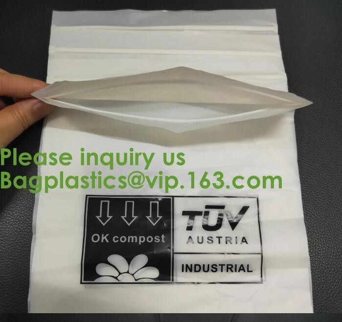 De Composteerbare Duidelijke Polydouane Gedrukte Plastic K Zakken van PLA, de Zak van de KLEDINGSkleding K, Kledingstuk Verpakkende Zak, Bagease