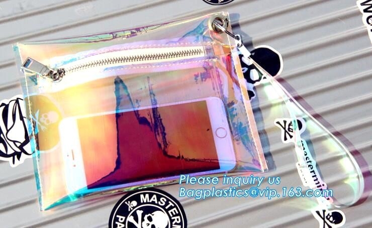 Ontruim Vinylneon Hue Mini Tote Bag, van het neonpvc van de manierhandtas transparante duidelijke de totalisatorzak, het winkelen de totalisatorzak van de strandzak