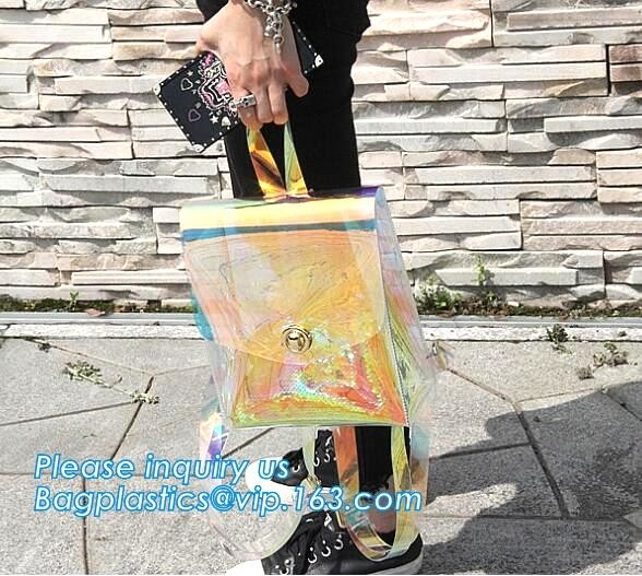 duidelijke de rugzakgroothandel van zak transparante pvc met opgevulde riemen, de Waterdichte Duidelijke Rug van pvc van Transparent van de Schoolstudent