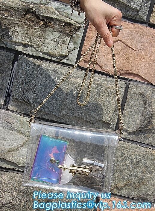 mini duidelijke pvc-lange de strookzak van de meisjesschouder, Vrouwen Zoete Handtas Duidelijke Jelly Transparent, pvc-Schouderzak Tote Chic Be