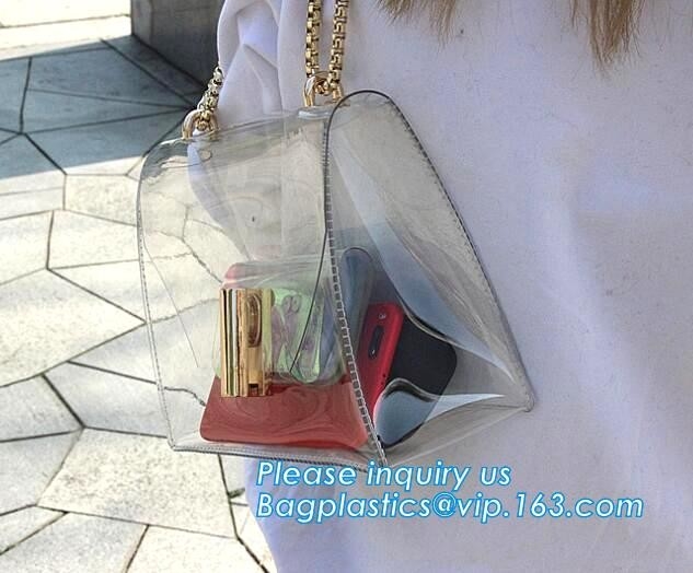 Waterdicht Tote Bag voor Tienermanier en Elegante vrouw, de Duurzame Duidelijke Pvc-Rugzak van de Ritssluitingszak voor Beste Prijs, pvc Shoulde