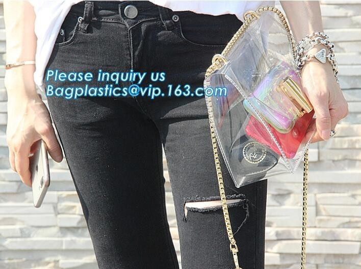 Kruis van pvc van de slingerschouder het Duidelijke - lichaamszak, pvc-de Zak van de de Damesschouder van handtasazië, het Strandzak W van pvc van Schoudertote pouch clear