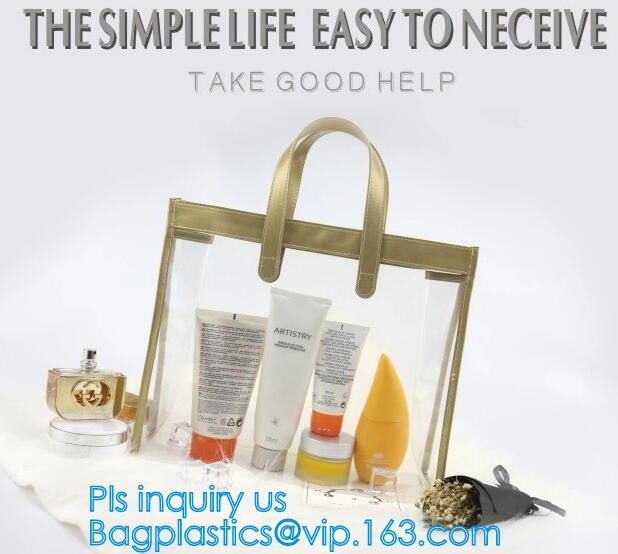 De Transparante Koppeling Tote Bag, pvc Transparant Tote Bag Clear Shoulder Bag, Vrouwelijke Toevallige Toiletry zou van DIY van Maniervrouwen moeten