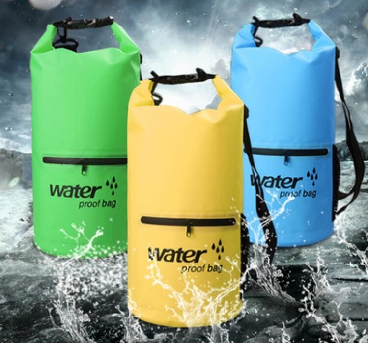 bevordering 10L die, 20L, 30L-het geteerde zeildoek oceaanpak van pvc droge zakken met schouderriem voorzak drijven, die het Drijven Wat zwemmen