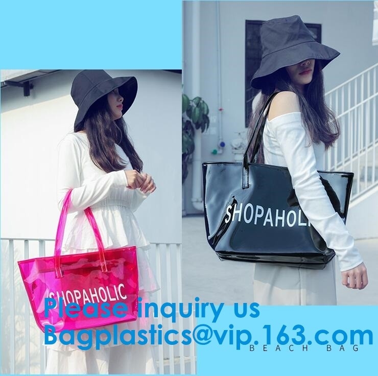 De mooie Plastic pvc-Duidelijke de Reis Kosmetische Zakken van de Strandzak, vormen Duidelijke pvc-Strandzak, Vinyl Plastic Zak, Envelop Clu